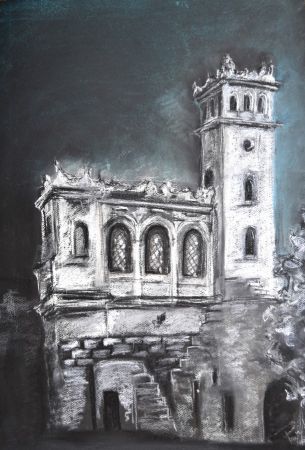 Warszawa , pastel, 70x50 cm, 2013 r.